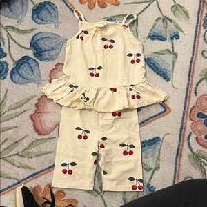 Konges Sløjd Organic Cotton Cherry Print Set